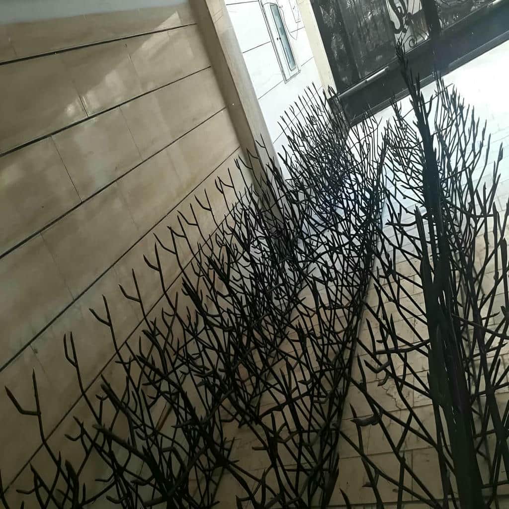 حفاظ آهنی دیوار با پوشش رنگ مقاوم
