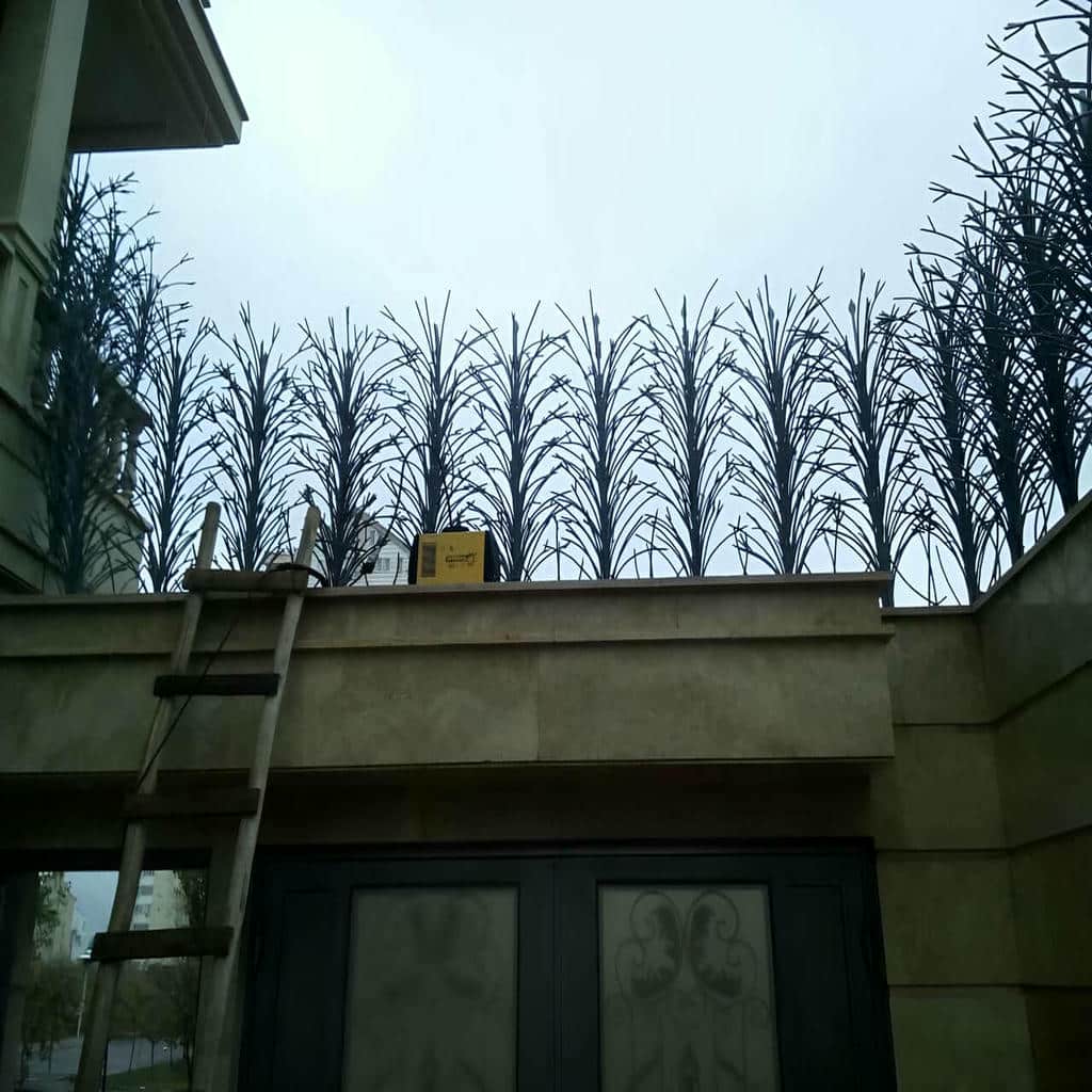 حفاظ دیوار شاخ گوزنی یاسوج نمای فلزی