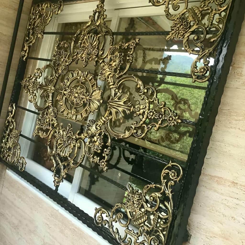 حفاظ پنجره آهنی استان ایلام با پوشش رنگی