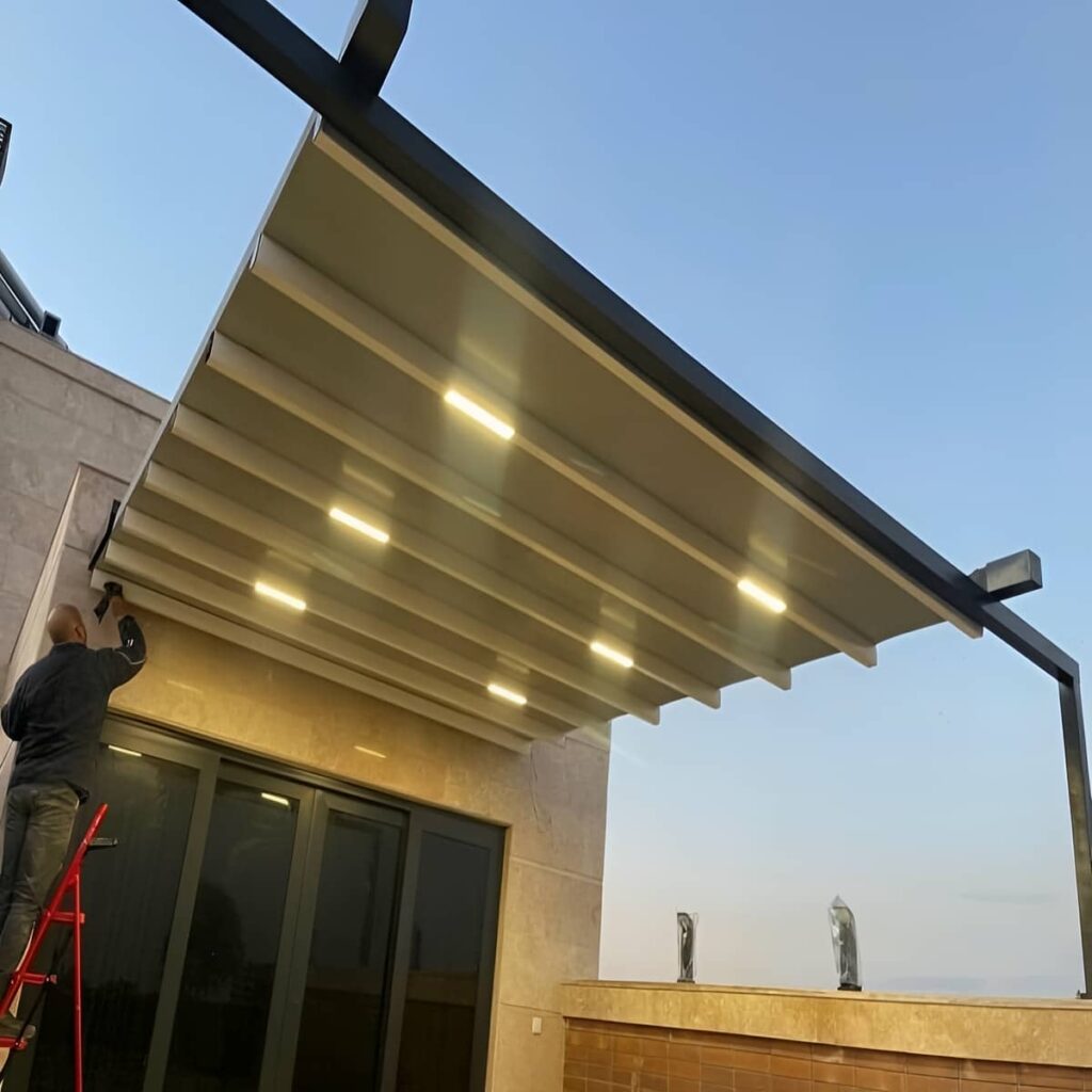 سایبان اتوماتیک استان همدان با کنترل ریموت