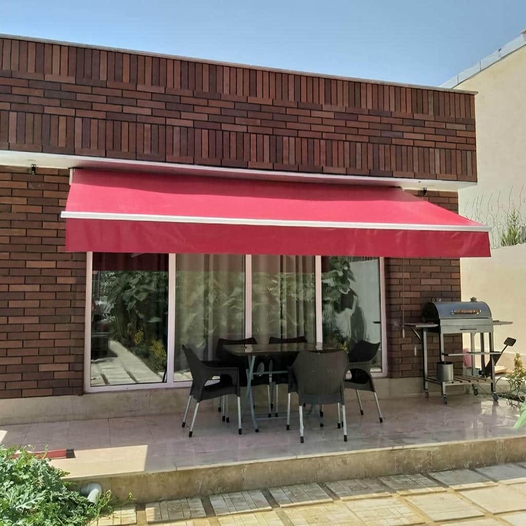 سایبان برقی استان چهارمحال و بختیاری با پوشش پارچه ای مدرن