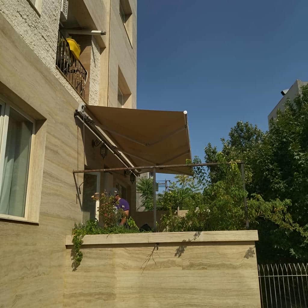 سایبان برقی استان گلستان پوشش تراس
