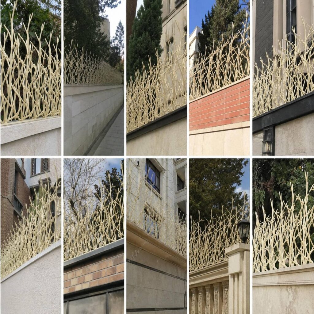 مدل شاخ گوزنی دیوار با فرم نوک تیز