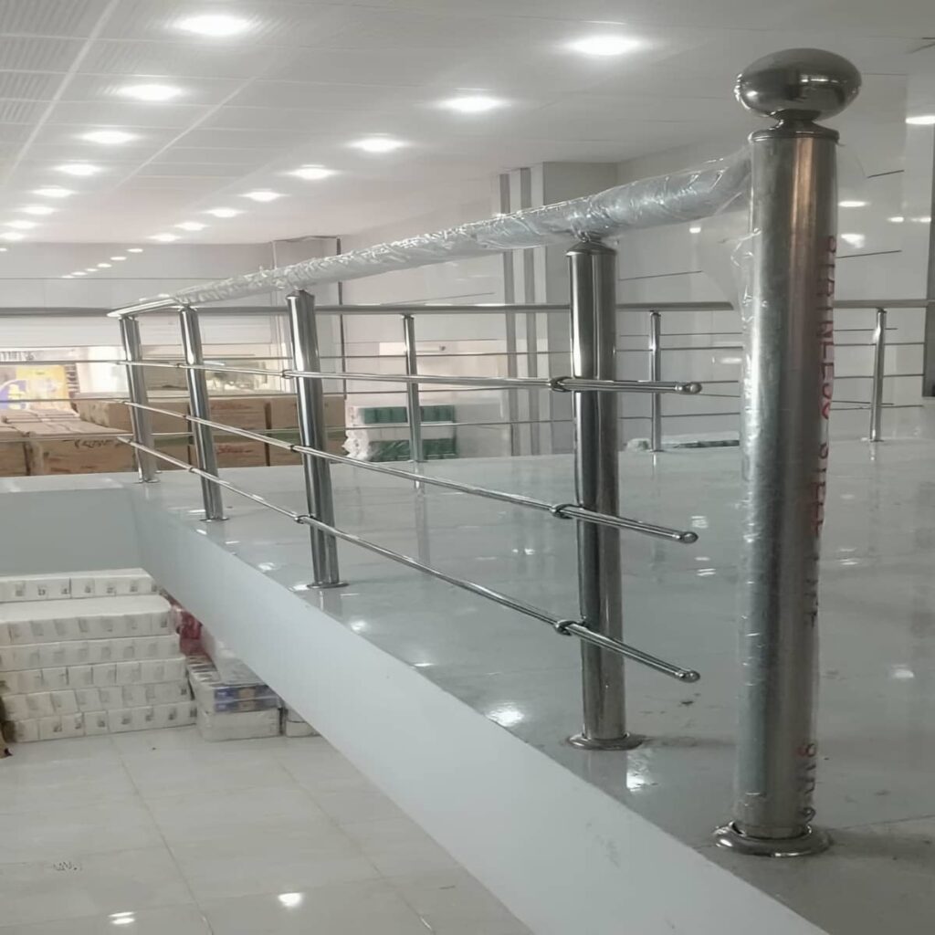 نرده استیل پله داخلی