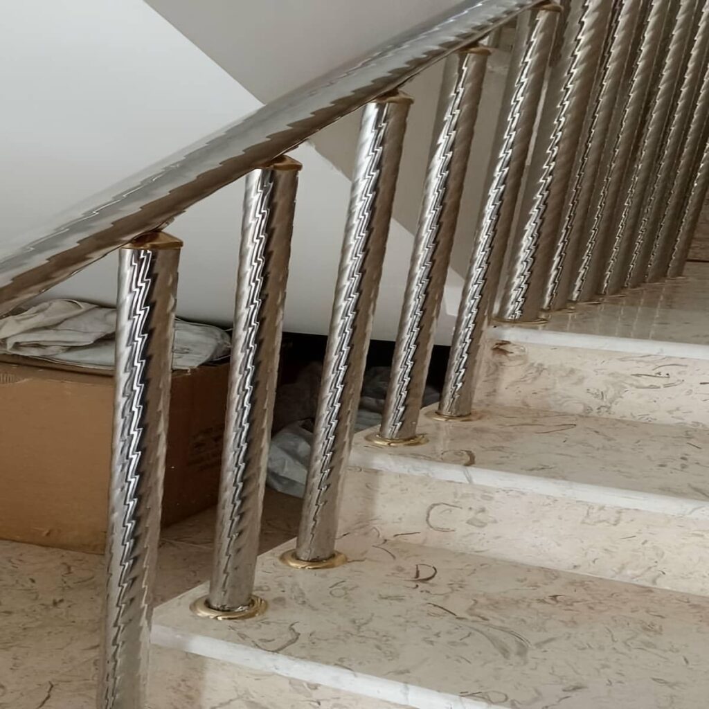 نرده پله استیل داخلی