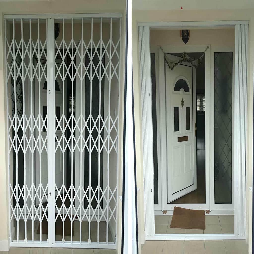 گارد آکاردئونی مشکی فلزی