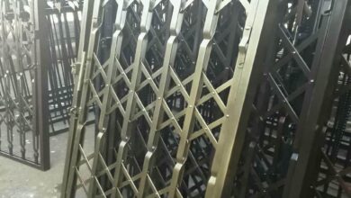 حفاظ درب آکاردئونی فلزی بوشهر