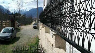 حفاظ دیوار یزد با مدل شاخ گوزنی فلزی
