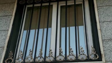 حفاظ پنجره آهنی استان کردستان با پوشش مشکی