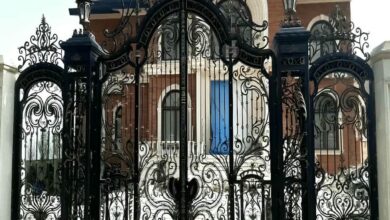 درب حیاط فلزی ویلایی استان اردبیل