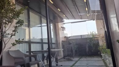 سایبان برقی استان اردبیل با پارچه مقاوم و طراحی مدرن