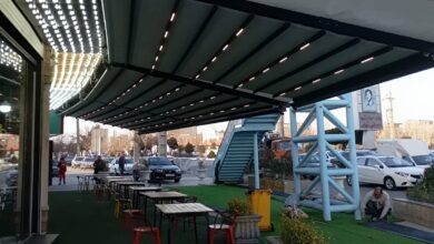 سایبان برقی استان خراسان جنوبی مدل بازویی
