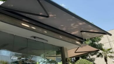 سایبان برقی استان خراسان شمالی مدل بازویی
