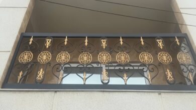 نرده بالکن اراک با طراحی فلزی مدرن