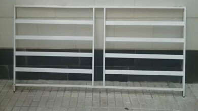 نرده بالکن اصفهان با طرح فلزی مدرن نمای ساختمان