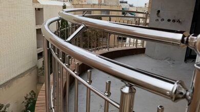 نرده بالکن فلزی خرم آباد با طراحی مدرن