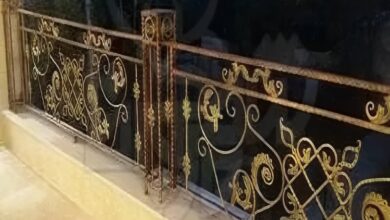 نرده بالکن فلزی مشکی استان آذربایجان شرقی