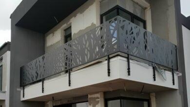 نرده بالکن فلزی همدان با طراحی مدرن